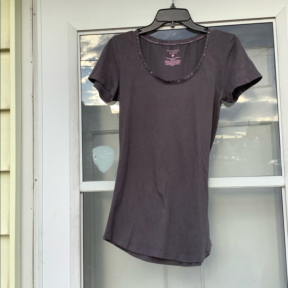 Victoria Secret lightweight Bling At Neck T-Shirt